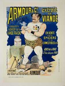 「Armour and Co. Meat Extract」の広告ポスターの複製